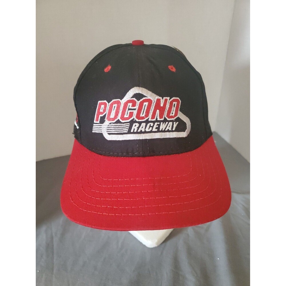 Vtg American Needle POCONO RACEWAY TRACK Baseball Cap Hat New W/ Tag Made In USA